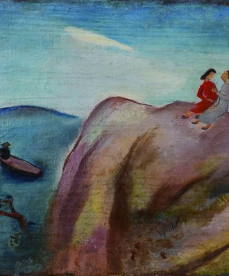 谭华牧  《风景》  布面油画  广东美术馆藏