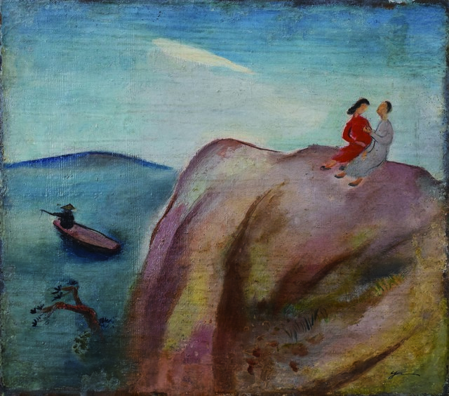 谭华牧  《风景》  布面油画  广东美术馆藏