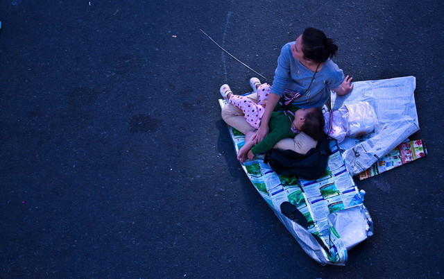 蓝与红