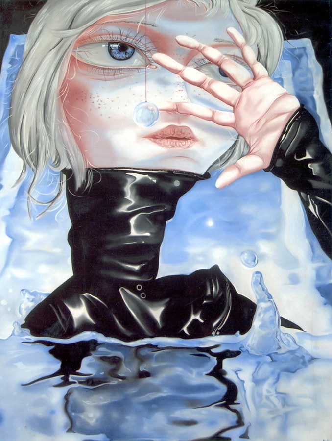 少年心气《光之池》铜奖 熊宇 布面油画
