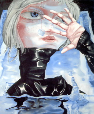 少年心气《光之池》铜奖 熊宇 布面油画