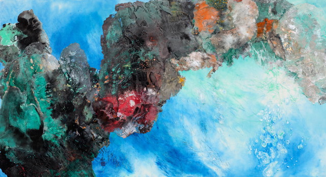 墨魂#1203 96cmx180cm 纸本设色 2012