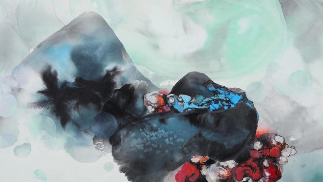 墨魂#1916  116 cm x 198cm 纸本设色 2019
