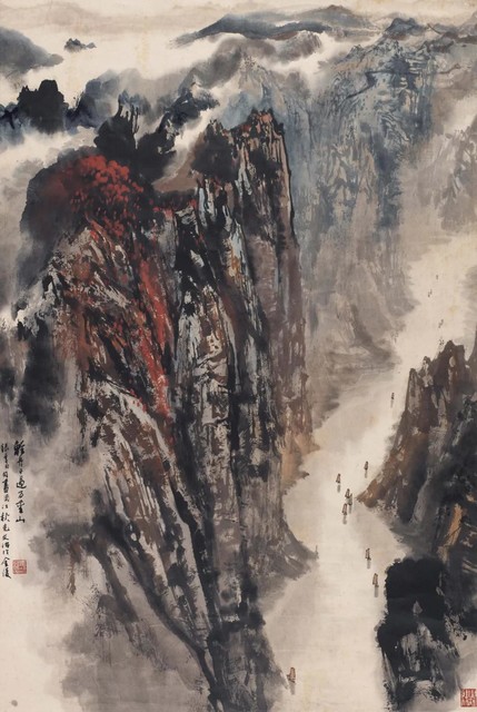 宋文治 轻舟已过万重山 1977年 87×60cm