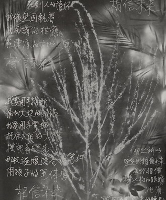 食指诗  胶片喷绘制作  112x498cm  2021