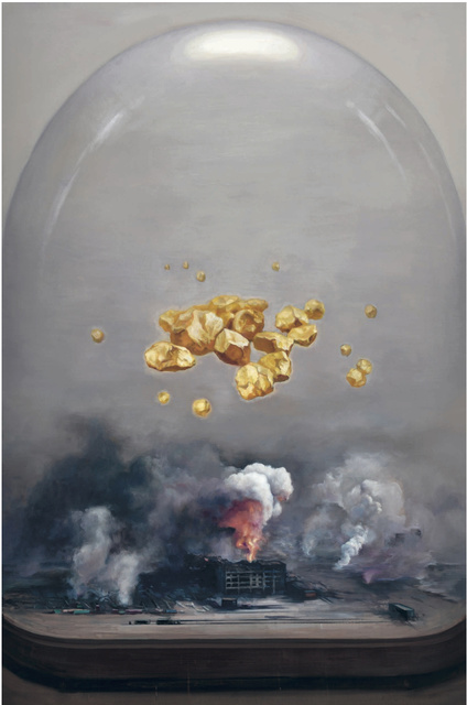 时差Time Difference，茹小凡，布面油彩,146cm×97cm,2015