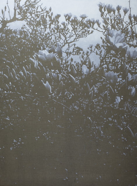 我从你身边走过 I Walk Beside You，罗明君，布面油彩，150cm×110cm，2019