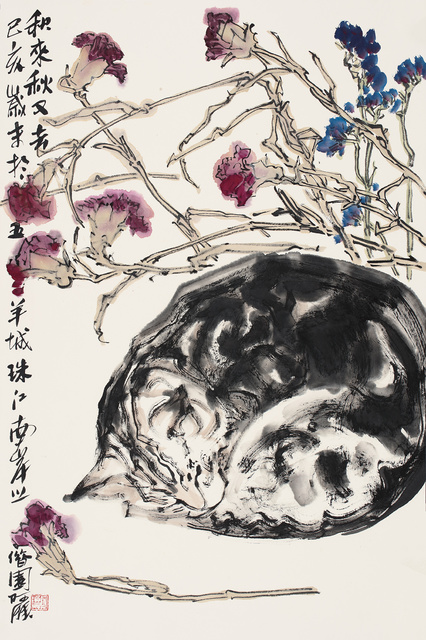 花鸟写生 郑阿湃 名称 68×45cm 2019