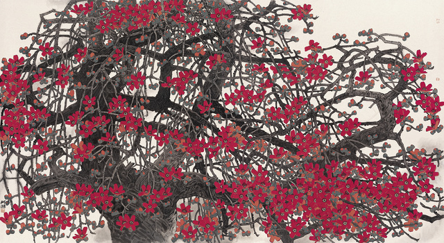 天地英雄气-郑阿湃-作品-210x400cm 纸本设色 2021