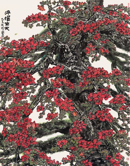许敦平-惊雷-185x145cm 纸本设色 2025