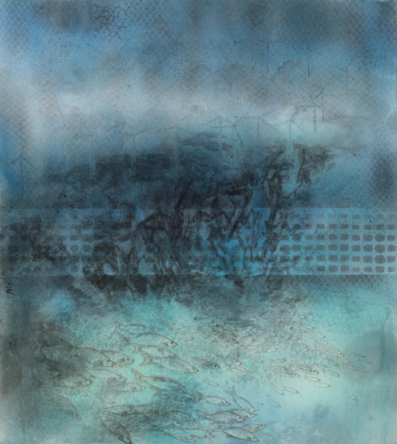 诗与南粤 220&times;200cm 纸本设色 2024年