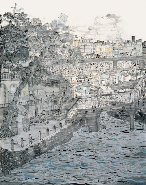 星期一 180cm&times;145cm 纸本设色 2010年